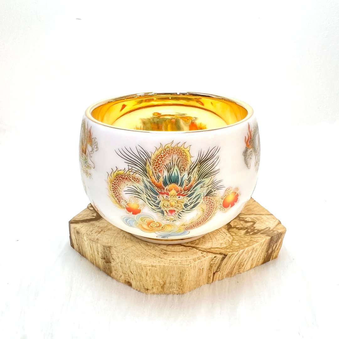 九五至尊茗茶杯 | 身心灵产品 - 玻璃杯 - 玻璃 白色