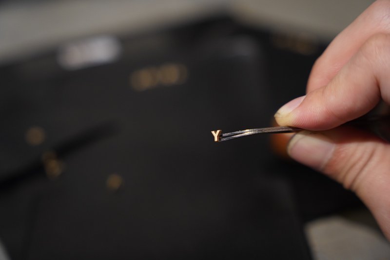 【加购商品】 立体金属字母 - 侧背包/斜挎包 - 铜/黄铜 金色