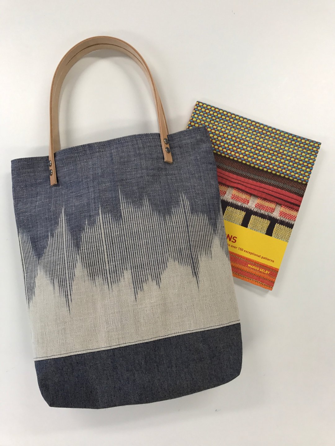 手工织布 麻布tote bag 肩背包 - 侧背包/斜挎包 - 棉 蓝色