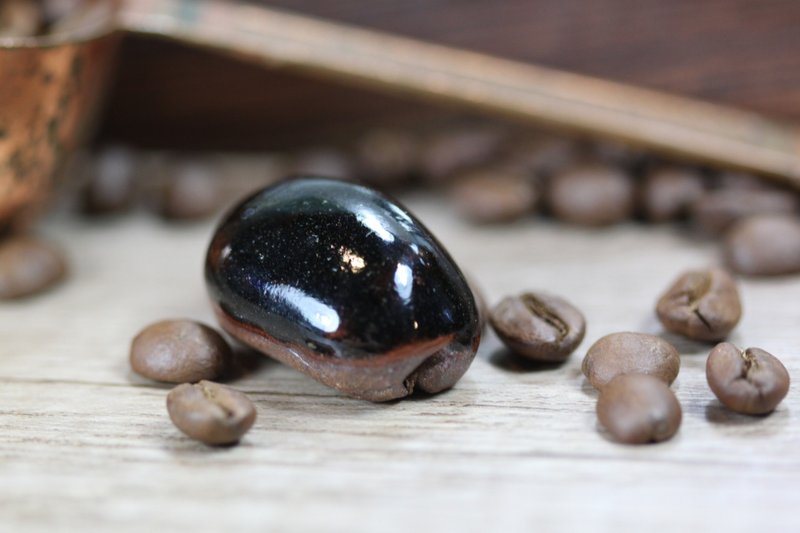 【送礼好物】2.9cm咖啡小废物 咖啡摆饰 手作 慢火雅风&自然釉 - 摆饰 - 陶 