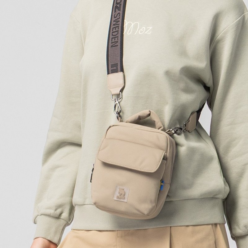 moz瑞典 驼鹿 防泼水 云朵 吐司包(卡其绿) - 侧背包/斜挎包 - 聚酯纤维 卡其色