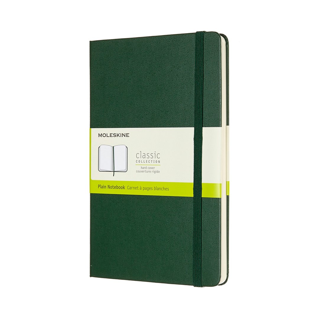 _勿上架_MOLESKINE 经典硬壳笔记本 - L型 - 空白绿 - 烫金服务 - 笔记本/手帐 - 纸 绿色
