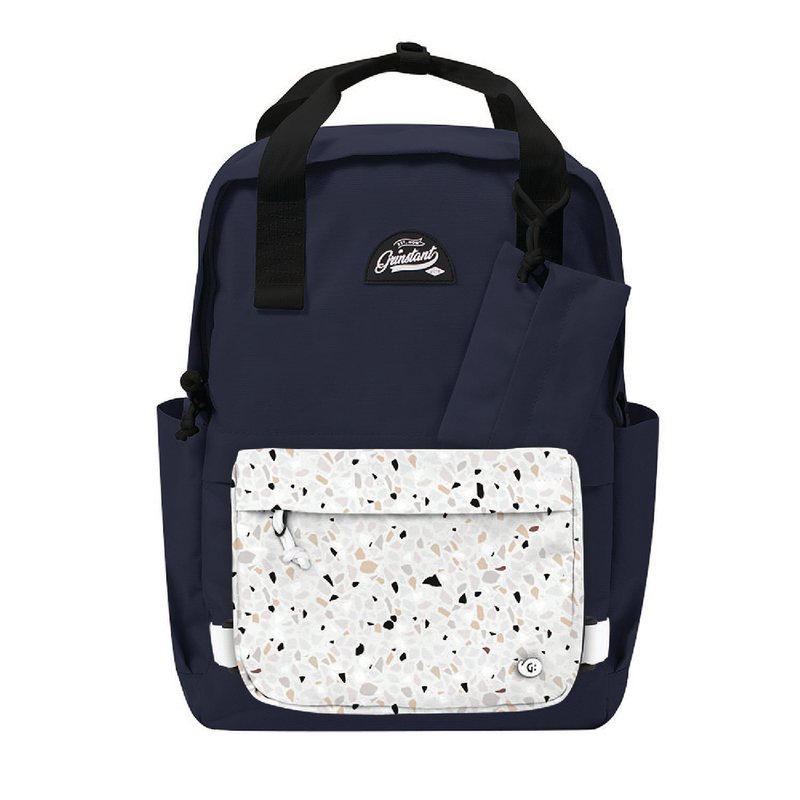 Grinstant混搭可拆组式15.6寸后背包 - 冒险系列 (海军蓝配碎石) - 后背包/双肩包 - 聚酯纤维 蓝色