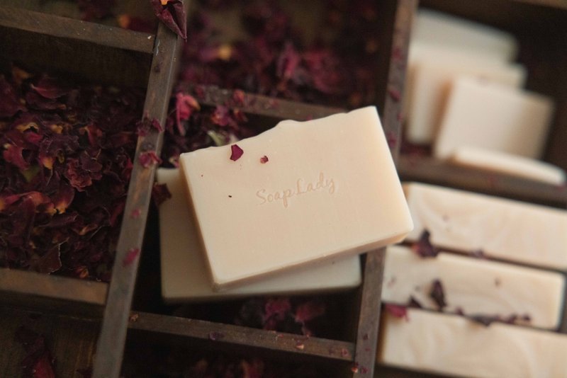 玫瑰玉容散颜皂 洗去脸部疲惫 静心仪式 - 肥皂/手工皂 - 其他材质 橘色