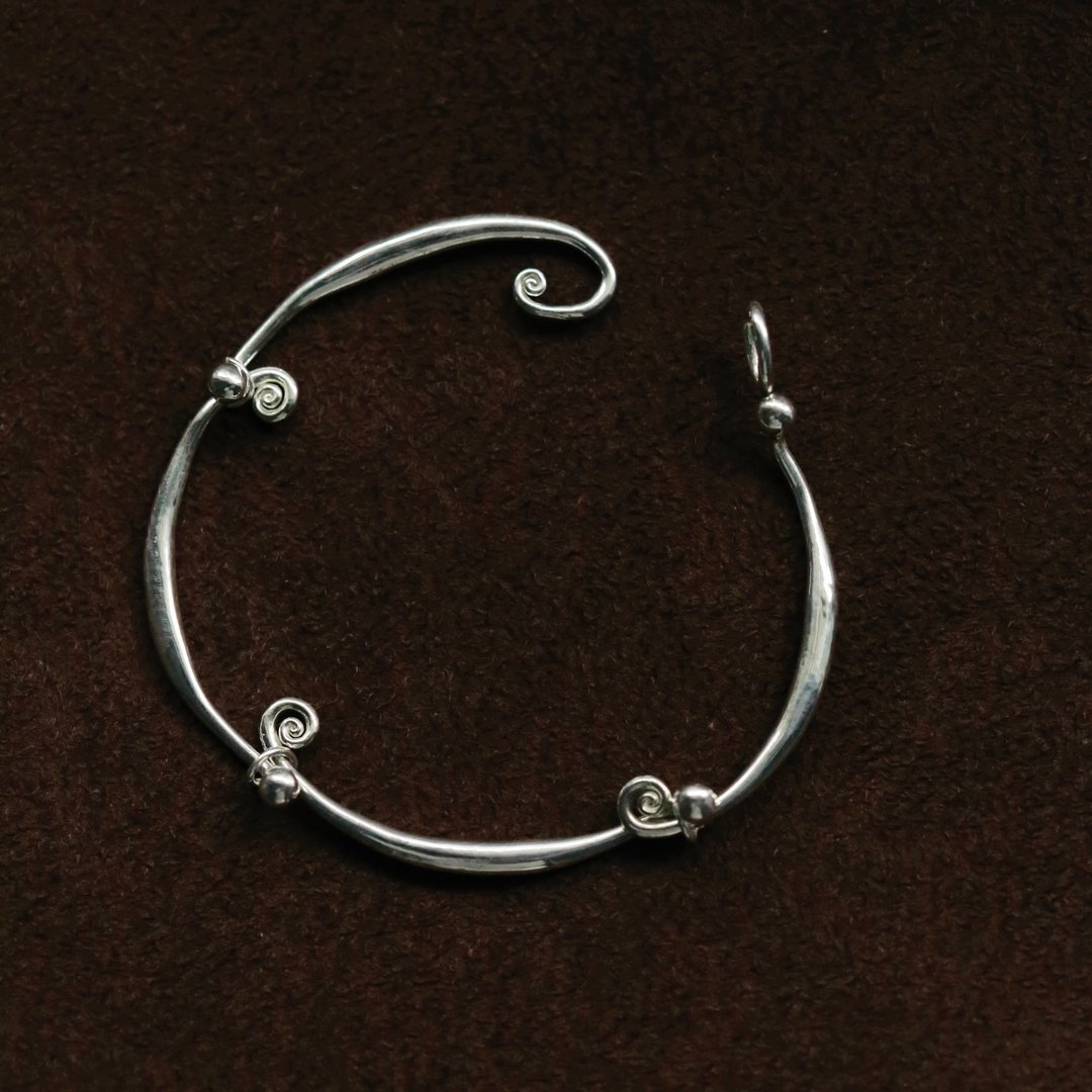 Spiral Trace Bracelet | 涡痕手链 - 手链/手环 - 纯银 