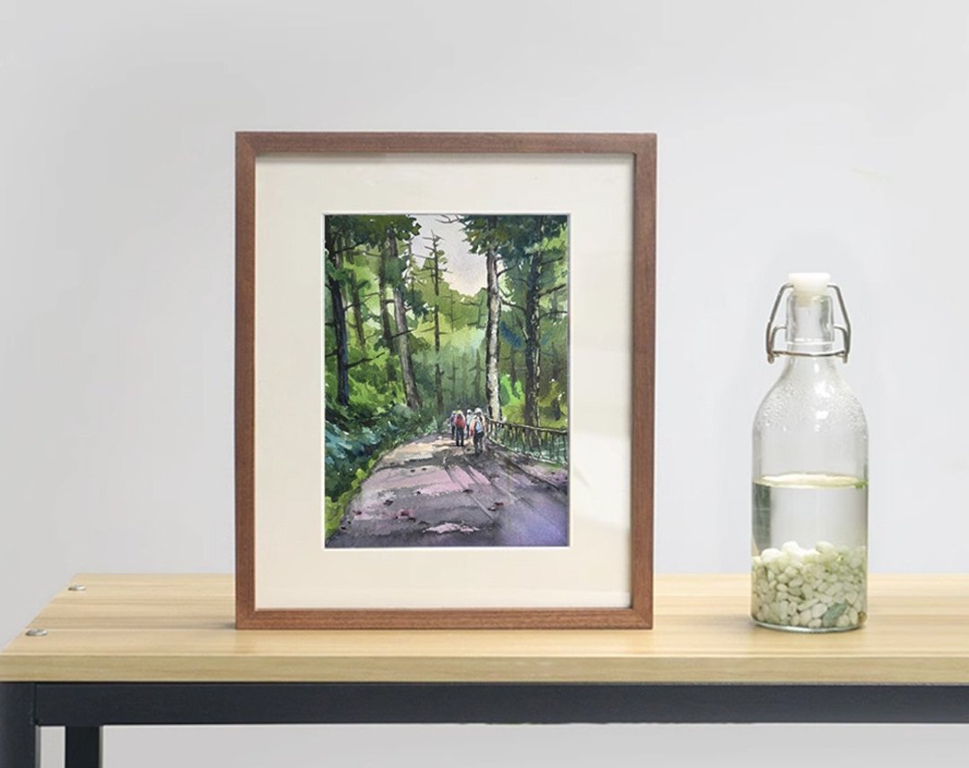 山野寄情 | 疗愈水彩系列 水彩原画 - 海报/装饰画/版画 - 纸 白色
