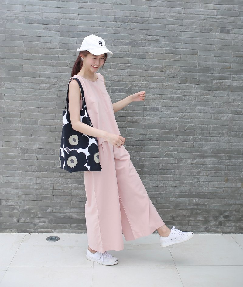 Top + Pants : Sugar Pine Set - Pink - 女装上衣 - 棉．麻 粉红色