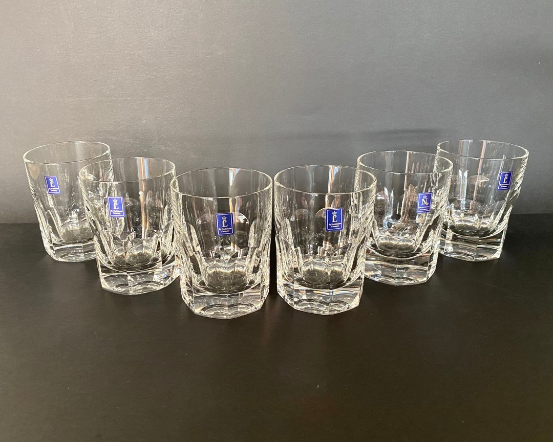 Nachtmann 6 件套切割水晶威士忌酒杯 Alexandra 系列 - 酒杯/酒器 - 水晶 透明