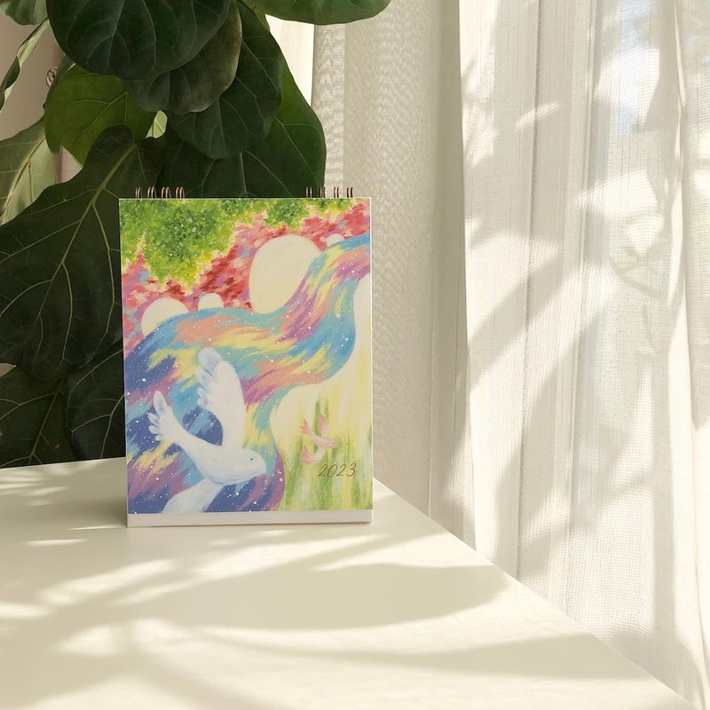 2023手绘风年历/桌历/月历/行事历－南国春颜 - 年历/台历 - 纸 多色