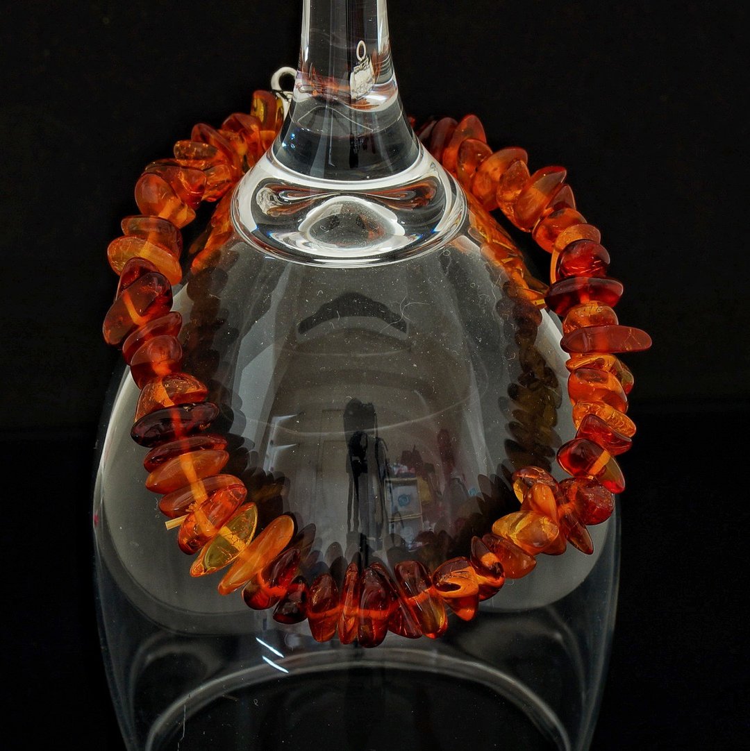 东欧随型琥珀手链 #1 ( Baltic Amber Bracelet #1 ) - 手链/手环 - 玉石 
