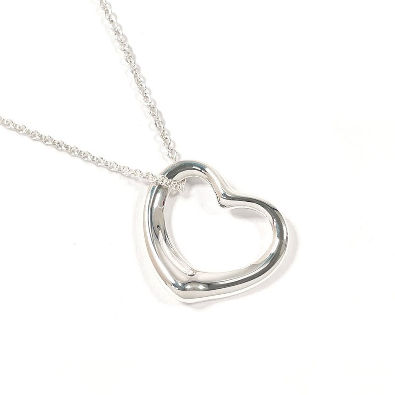 [日本直销，二手，状况良好] Tiffany & Co. 项链，Open Heart，Elsa Peretti，925银，配件，抛光 - 项链 - 纯银 银色
