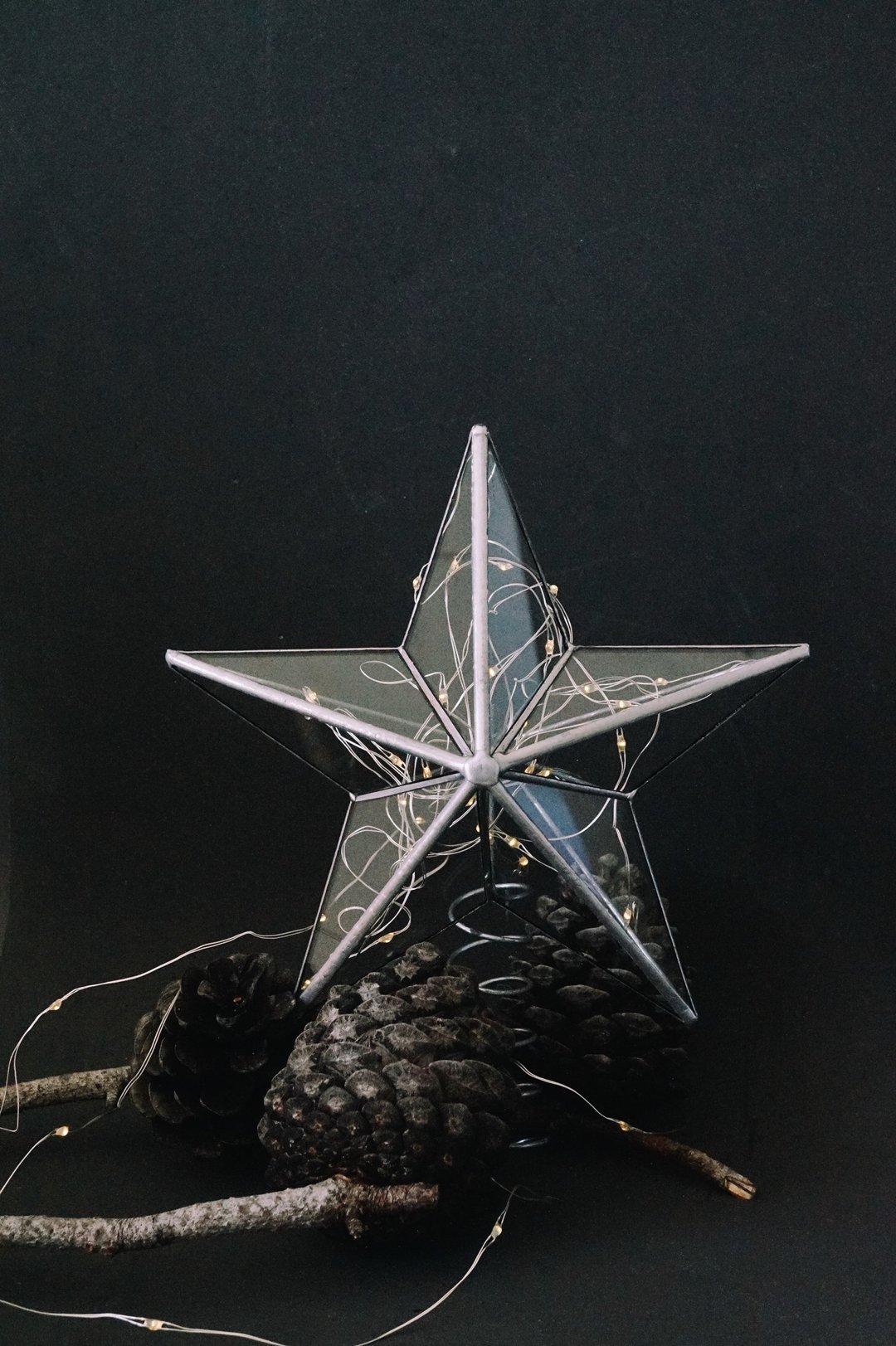 Christmas tree topper, Christmas ornament Glass tree topper, Christmas star - 其他 - 玻璃 透明