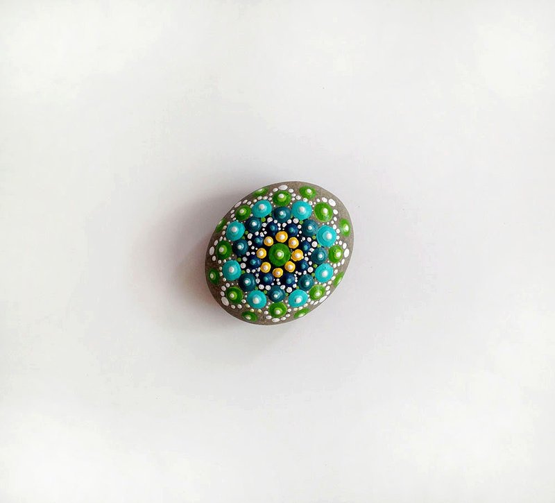 [ 小石系 ] : 松柏绿 - 摆饰 - 石头 绿色