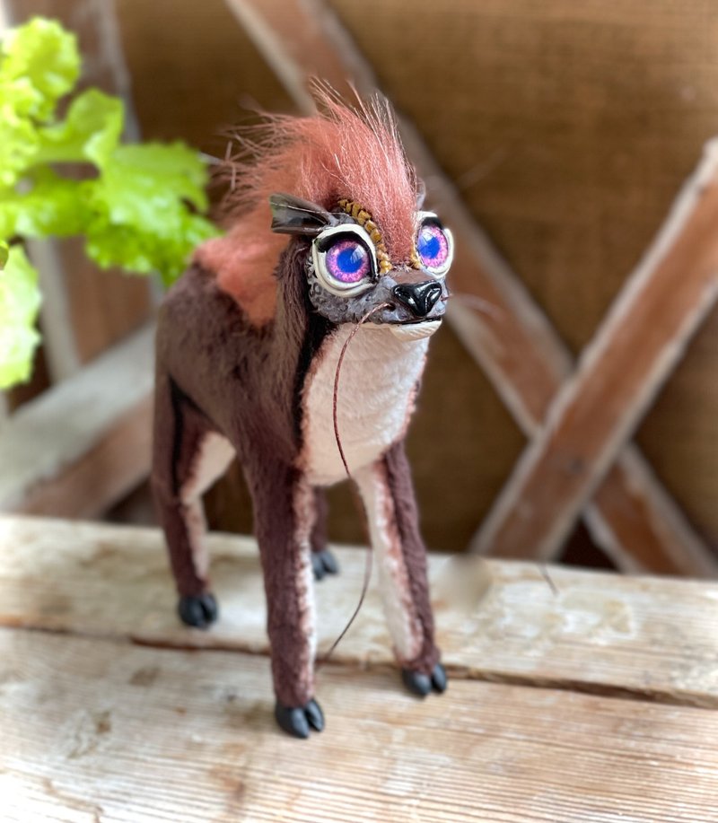 手工制作麒麟娃娃 - 玩偶/公仔 - 粘土 咖啡色