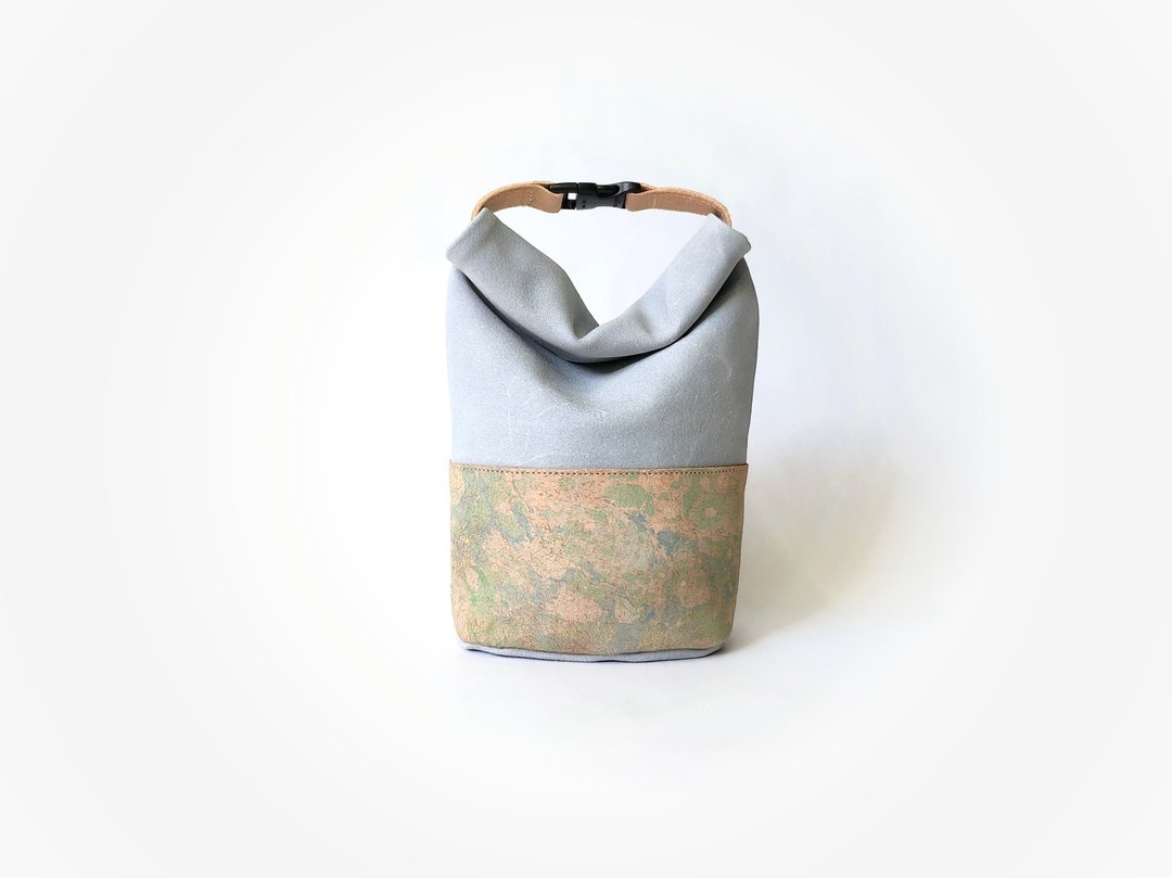 Leather hand roll bag mini - 手提包/手提袋 - 真皮 白色