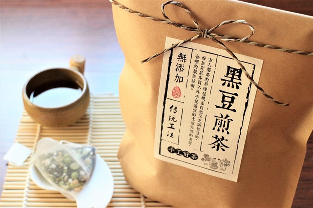 【多包组/附赠牛皮纸提袋】黑豆煎茶(一组3包/一包12入) - 茶 - 纸 卡其色