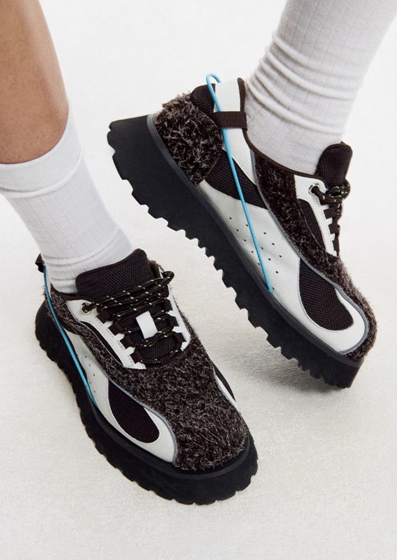 日系复古 C.C.A 攀登鞋3.0 棕白拼色 - 女款休闲鞋 - 真皮 