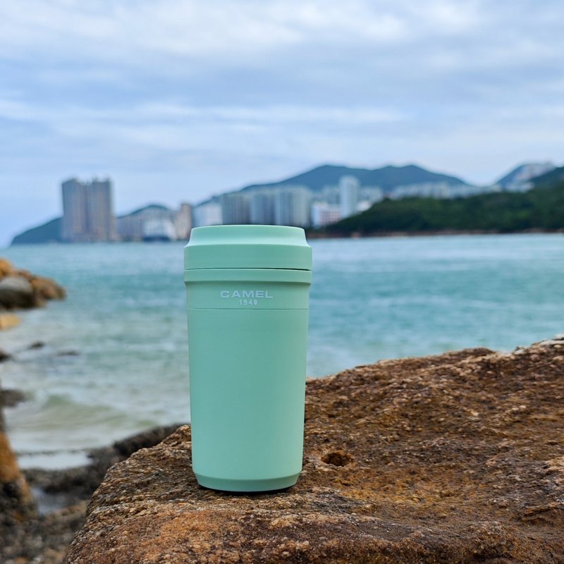 骆驼牌 280ml/350ml 玻璃胆真空保温杯胶壳胶盖 绿色 (GN) - 保温瓶/保温杯 - 其他材质 绿色