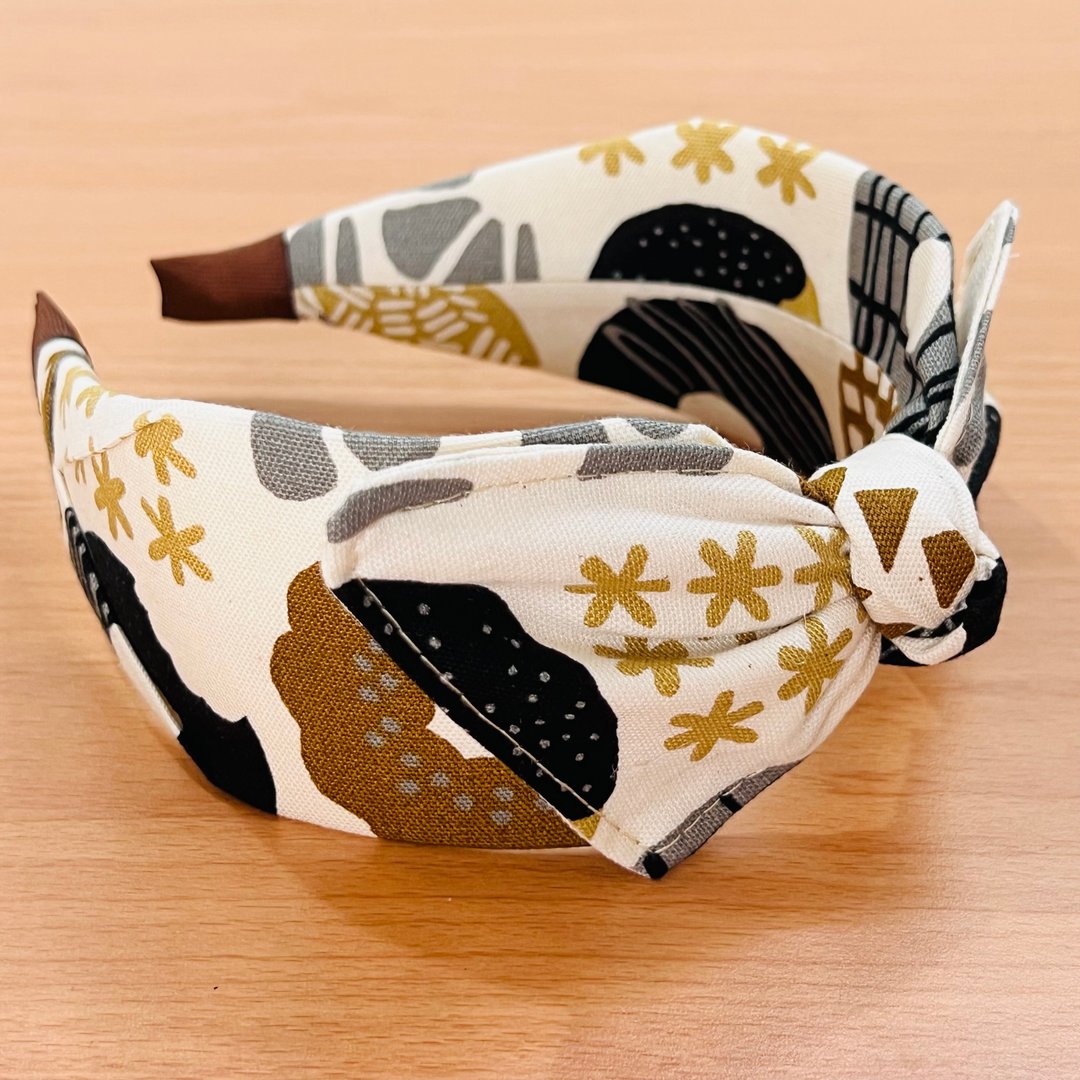MOYA 宽版手工发箍 甜甜圈 - 发饰 - 棉 蓝色