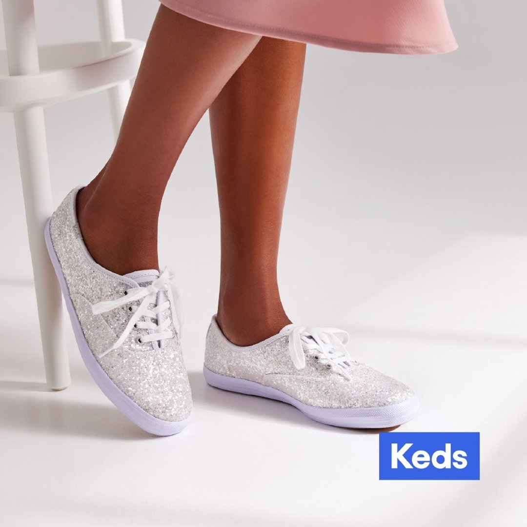 Keds CHAMPION GLITTER CEL 闪亮格丽特休闲鞋 WF66846 - 女款休闲鞋 - 其他材质 