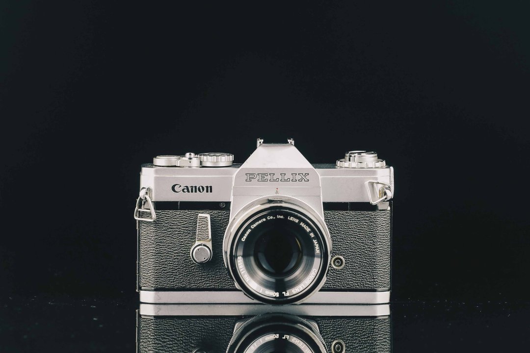 Canon PELLIX+Canon FL 50mm F=1.8 #8240 #135底片相机 - 相机 - 其他金属 黑色