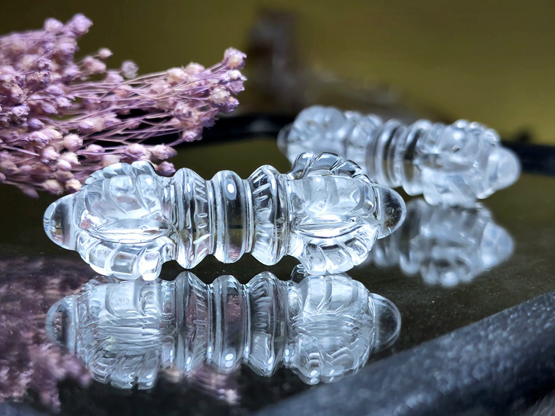 天然白水晶金刚杵 - 摆饰 - 水晶 透明