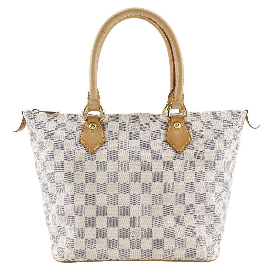 【日本直送】路易威登 LOUIS VUITTON Saleya PM 手提包 N51186 Damier Azur 帆布 白色 VI3057 女仕【二手】 - 手提包/手提袋 - 人造皮革 白色