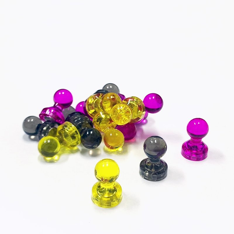 【拜尔家居】彩色磁铁 - 收纳用品 - 其他材质 黑色
