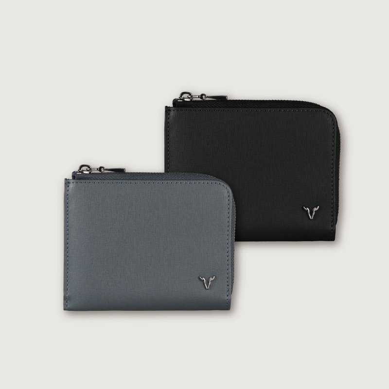 【免费升级送礼包装】亚岱尔 3卡L型拉链短夹-两色任选 - 皮夹/钱包 - 真皮 多色