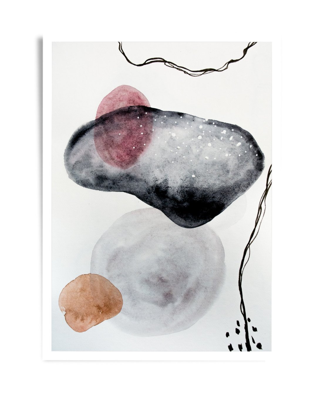 abstract printed watercolor painting,abstract watercolor,abstract print,instant - 电子手绘真人画像/绘画/插画 - 其他材质 