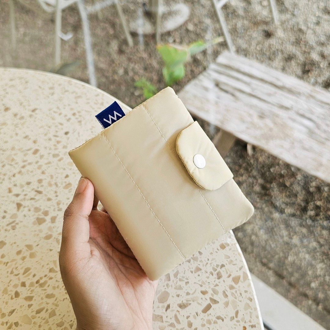Bubble wallet - Khaki - 皮夹/钱包 - 尼龙 卡其色