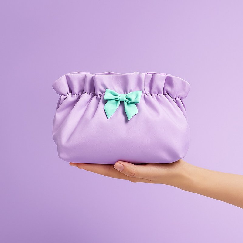 EarlyJuly 棉花糖云朵收纳包 I 独角兽泡泡糖 - 化妆包/杂物包 - 尼龙 紫色