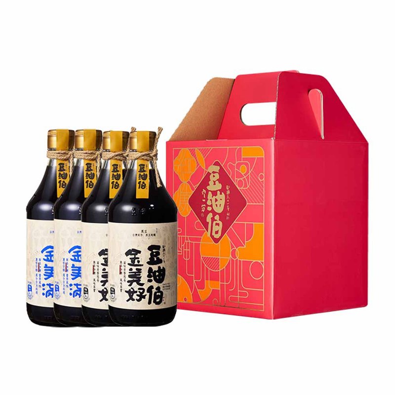 【包邮组】【豆油伯】无添加糖美满美好礼盒(礼盒随机不挑色) - 酱料/调味料 - 玻璃 