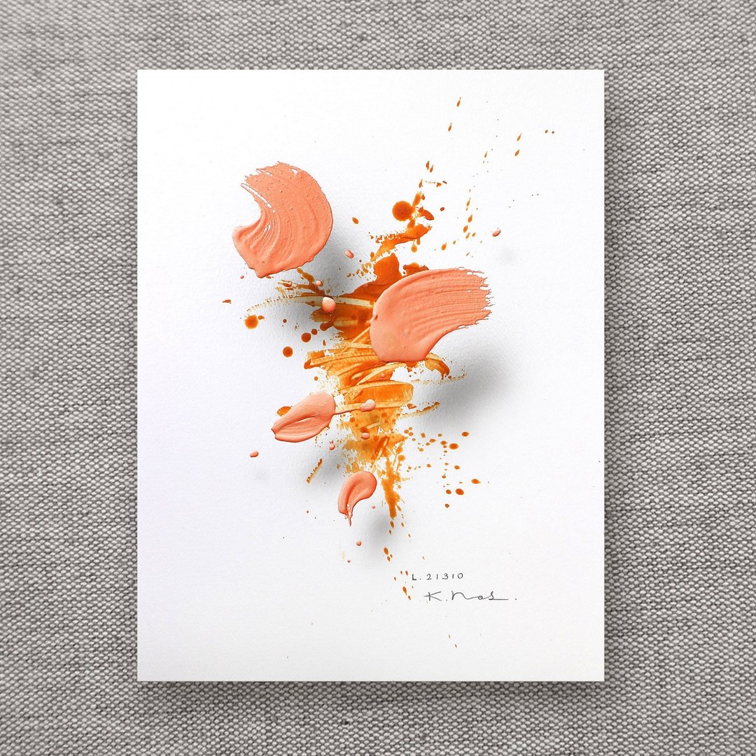 Original Abstract 3-d Painting -Layer 21310- by Kenji Hoshi, 32 x 25 cm - 海报/装饰画/版画 - 纸 透明