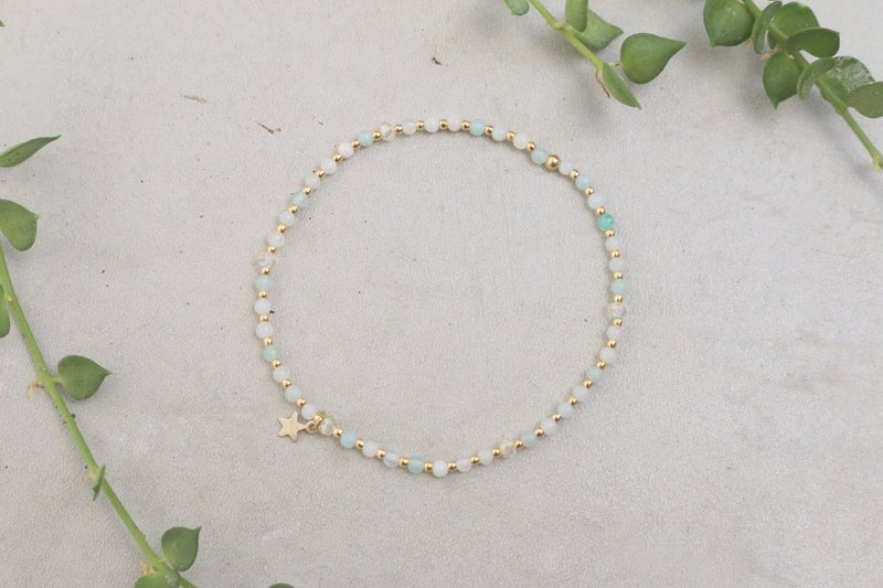 手环 天河石 - 小鸟儿 - - 手链/手环 - 宝石 绿色