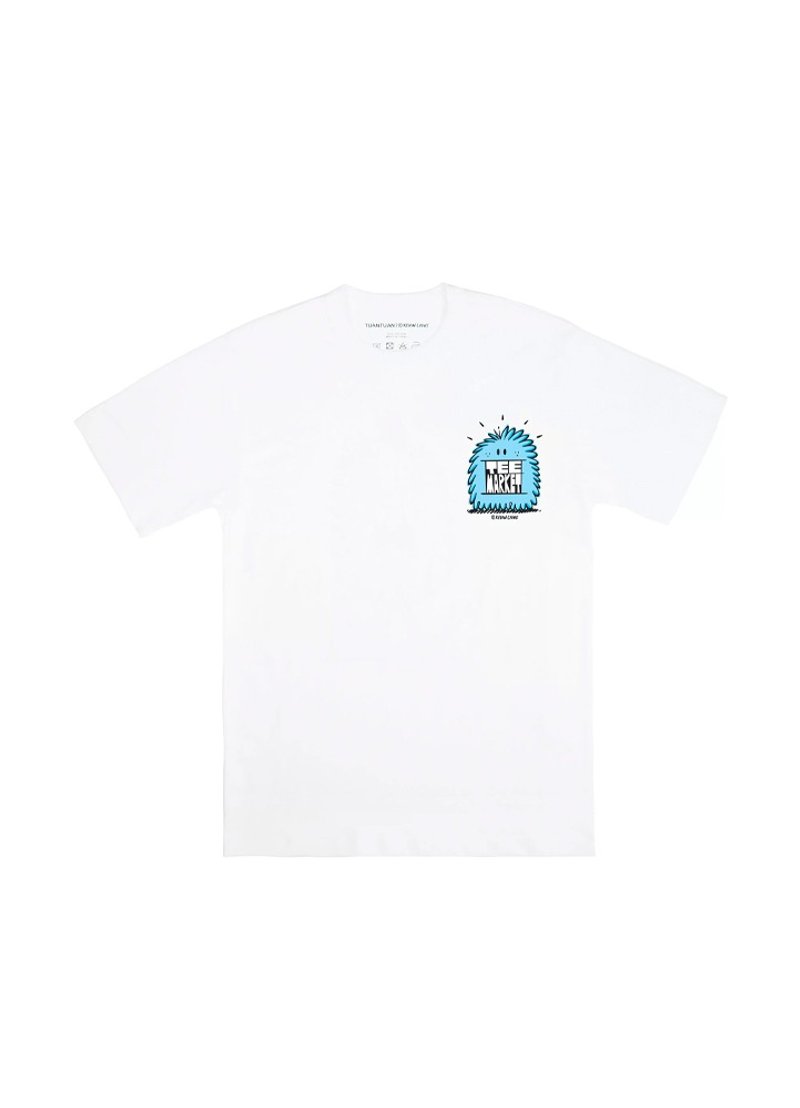 团团 x Kevin Lyons 小怪兽国际联名棉质T-shirt - 女装 T 恤 - 棉．麻 白色