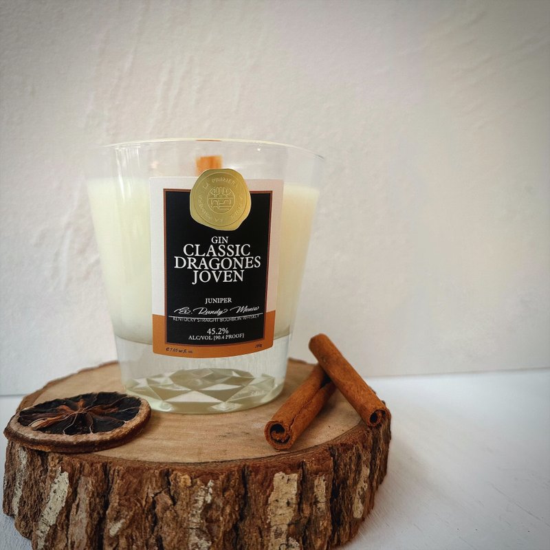 【母亲节礼物】英伦调酒香氛蜡烛_杜松特调 (Gin琴酒) 200g - 蜡烛/烛台 - 蜡 白色