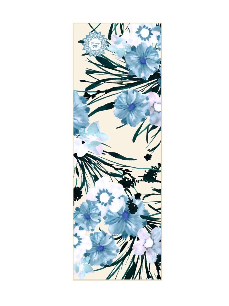 MIRACLE 墨瑞革│瑜珈铺巾 纯蓝杏花季 Blue Apricot - 运动/健身用品 - 聚酯纤维 