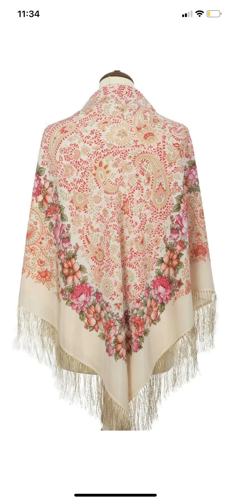 原创Elite PAVLOVO POSAD披肩 - 丝巾 - 丝．绢 粉红色