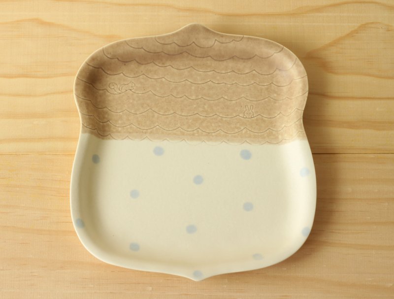 釉彩橡实盘 - 浅碟/小碟子 - 瓷 多色