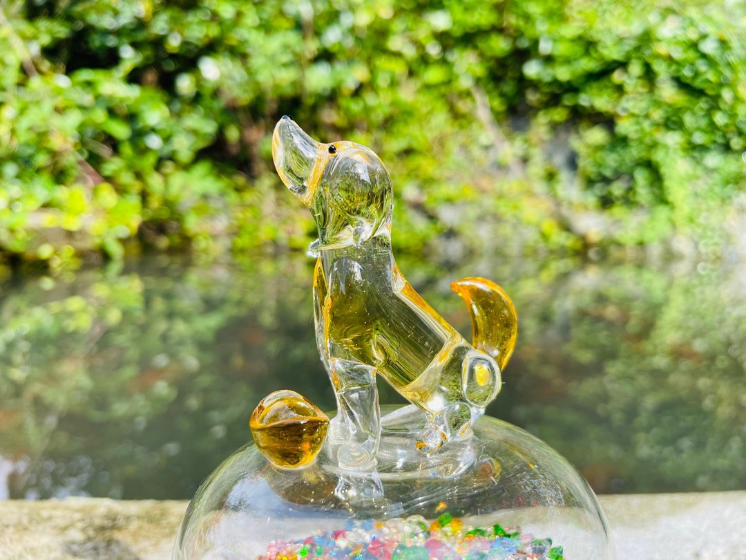 水晶玻璃 苹果 水晶钻 平安赚 狗来富 元宝 - 摆饰 - 玻璃 