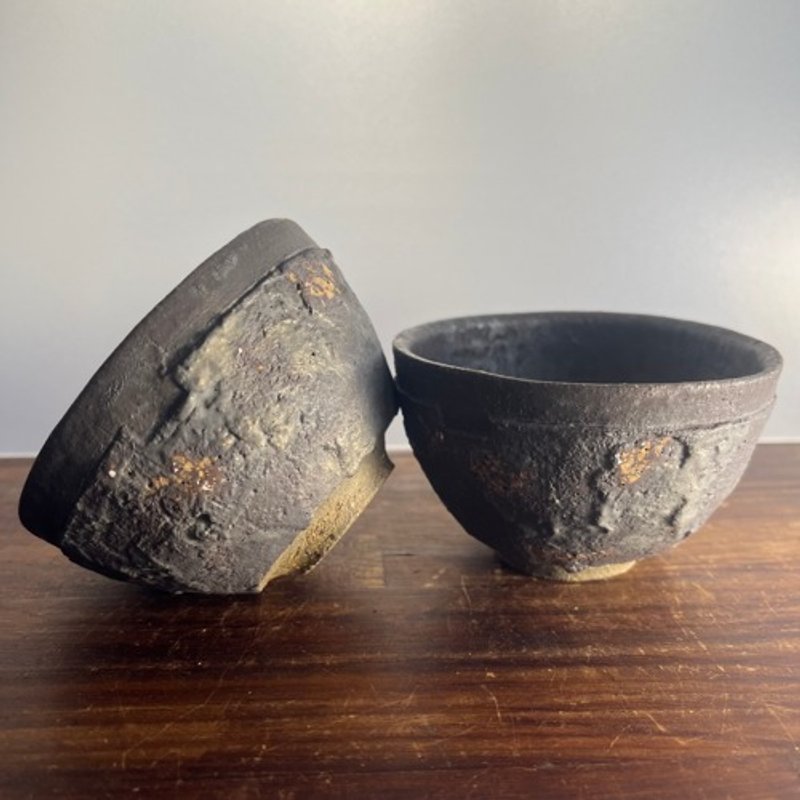Pinkoi 代购 -  抽（小碗）黑釉&黑锈釉凹纹（2024年） - 碗 - 陶 