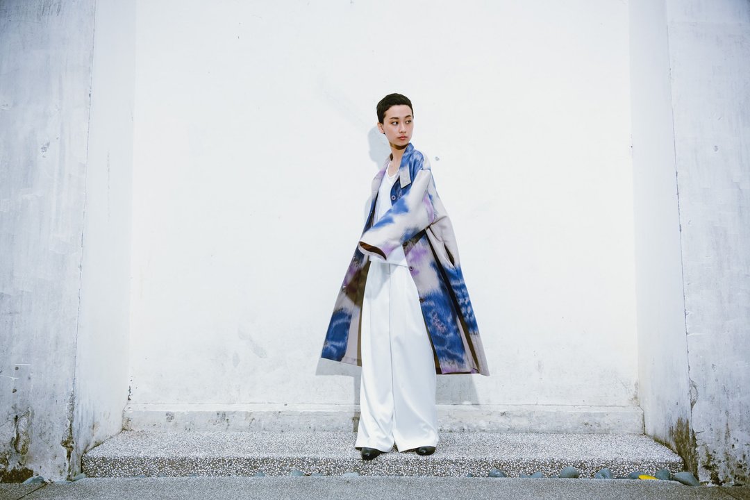 都会山水跨界系列。渲染泼墨外套 - 女装休闲/机能外套 - 棉 粉红色
