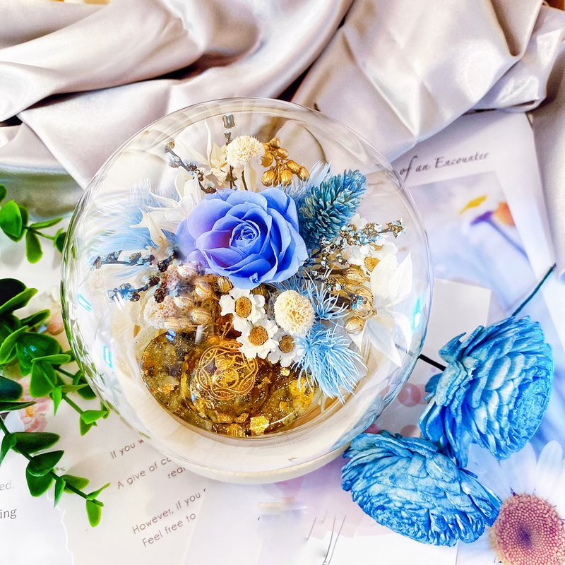 永不凋谢的财富永生花Orgonite金元宝 - 干燥花/捧花 - 植物．花 