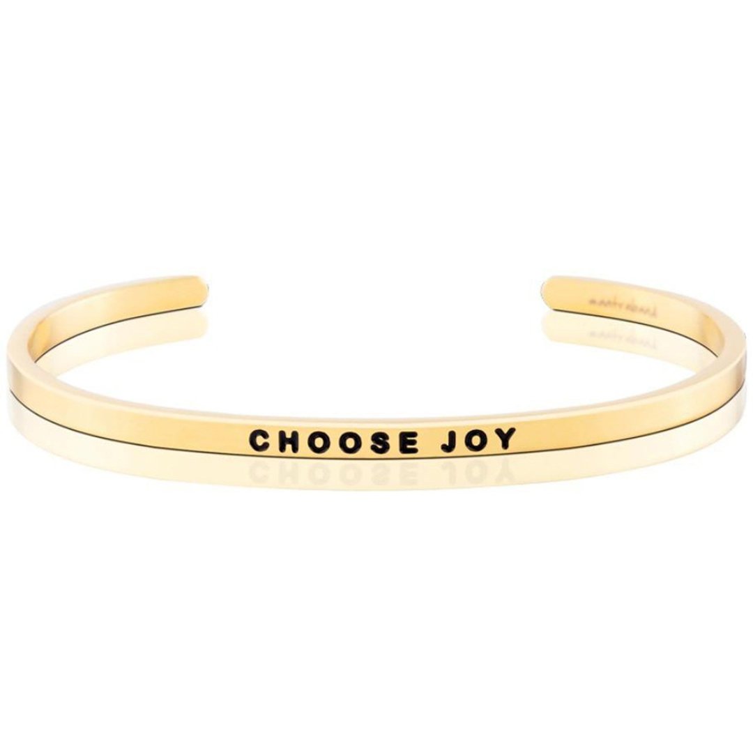 Mantraband悄悄话许愿手环- CHOOSE JOY 选择快乐 - 手链/手环 - 其他金属 多色