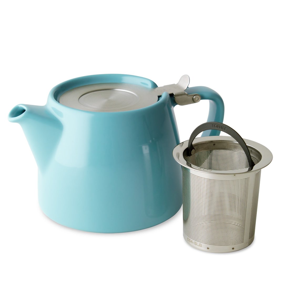 【节日送礼】美国FORLIFE树桩茶壶-湖水蓝 - 茶具/茶杯 - 瓷 蓝色