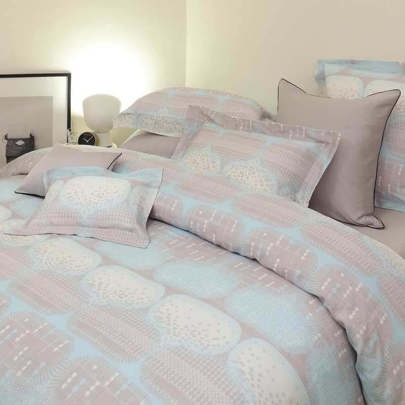 顶极天丝床组 迷幻蓝调 100%天丝莱赛尔60支 单人/双人/加大/特大 - 寝具 - 其他材质 