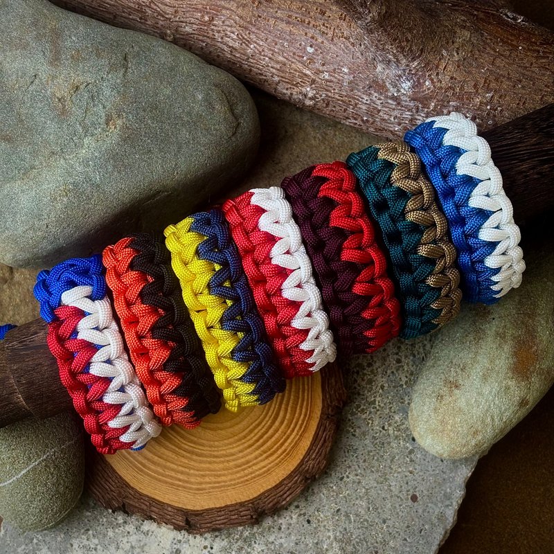 伞绳手作 定制化 伞绳手环 棒球 Team Taiwan 职棒应援手环 - 手链/手环 - 尼龙 