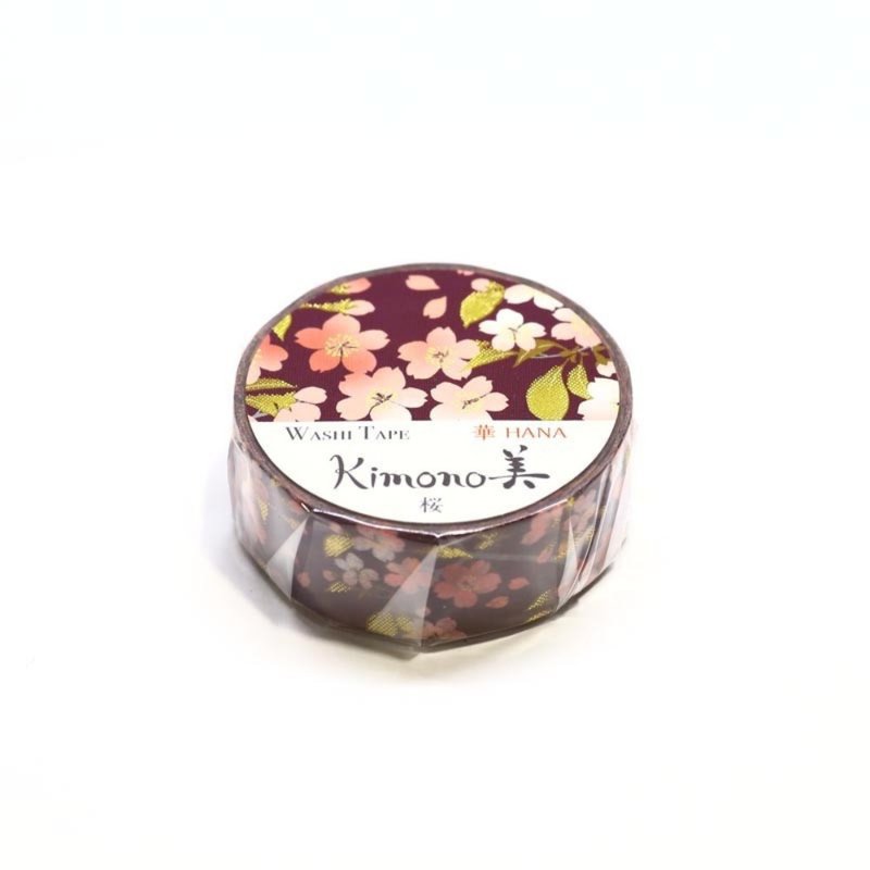 【日本 SAIEN】Kimono美 烫金和纸胶带－华 HANA 系列 - 纸胶带 - 纸 