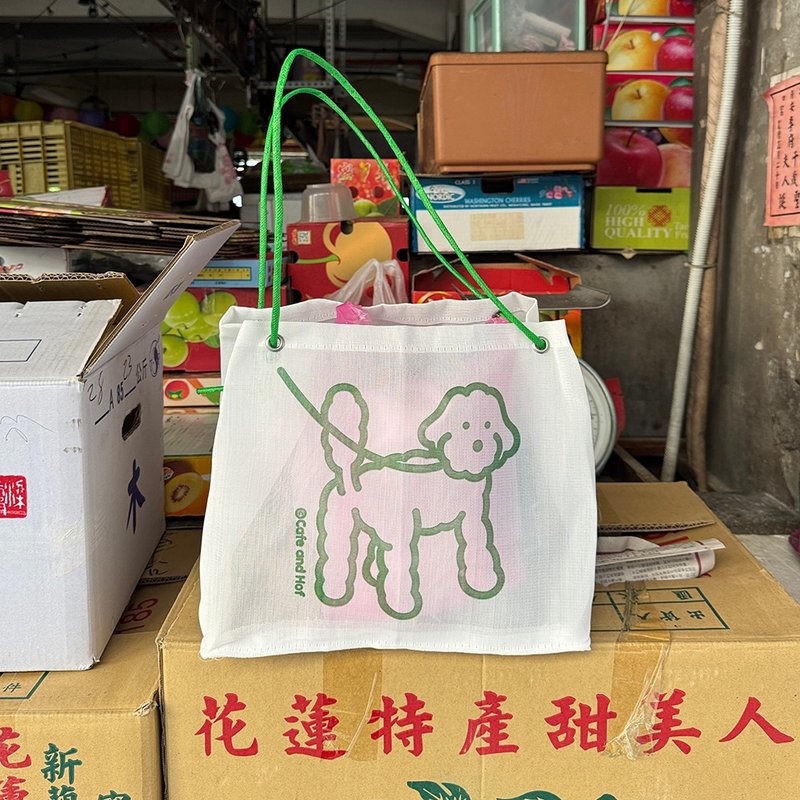 茄芷袋 Love Never Leaves Edition - 手提包/手提袋 - 塑料 绿色